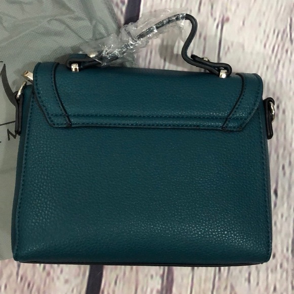 Jessica Moore Teal Handbag with Strap - Picture 3 of 5